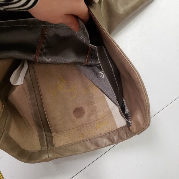 Vintage Remy Womens Leather Blazer Size 6 Brown Western Edgy Neutral Career - Picture 5 of 13